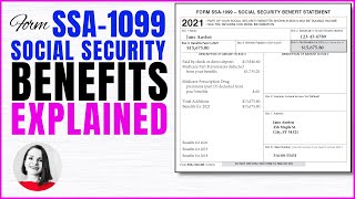 Tax Form SSA1099 Social Security Benefit Explained  Is My Social Security Taxable [upl. by Eseneg]