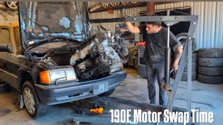 190E Gets Bad Motor Pulled Out [upl. by Eselehs219]