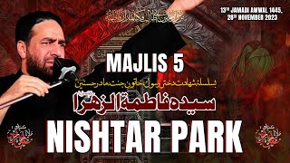 Majlis 5  Nishtar Park  Maulana Syed Ali Raza Rizvi  Ayyam e Fatimiya 1445 2023 [upl. by Adidnac]