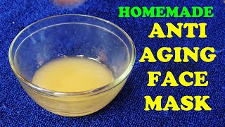 DIY ANTI AGING FACE MASK  TRY SOME EASY NATURAL REMEDIES FOR WRINKLES AND SAGGING SKIN AT HOME [upl. by Ardith]