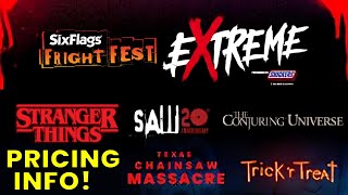 NEW Pricing Details for Six Flags Fright Fest Extreme in 2024 [upl. by Jacinthe855]