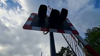 Barrier hits carHangman Bedhampton level crossing in Hampshire [upl. by Dnomal416]