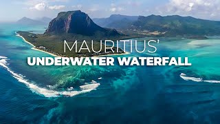 Mauritius UNDERWATER WATERFALL  4K UDH World Wonders [upl. by Pfister]