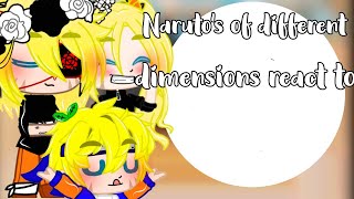 🌈 •°Narutos of different dimensions react to Sasuke°•NaruSasu°Yaoi°✓MY AU✓1🇪🇸🇺🇲 🌈 [upl. by Stillmann]