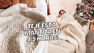 Teje esta mantita a CROCHET en 45 HORAS Tutorial para principiantes  Daniis Ways [upl. by Tnomyar54]