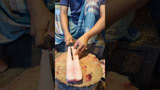 Amazing Tripletail Fish Cutting Skills In Bangladesh Fish Market By Expert Cutter shorts [upl. by Nnylyahs]