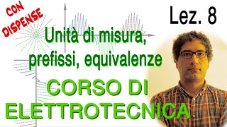 Lez 8 Unità di misura prefissi sistema internazionale equivalenze – prof Donato DAlessandro [upl. by Etteneg]