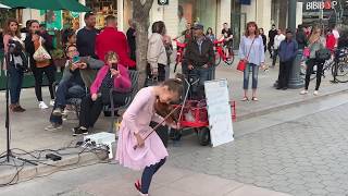 Rockabye feat Sean Paul amp AnneMarie  Karolina Protsenko Violin Street Performance [upl. by Nairod]