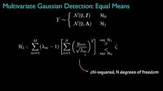 Multivariate Gaussian Detection Equal Means [upl. by Dlorag]