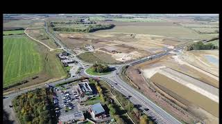 A428 Caxton Gibbet round about road works progress October 2024 [upl. by Noelle]