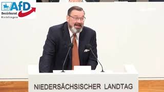 Klaus Wichmann AfD zum Thema Niedersächsischer Verfassungsschutz ist Antifa [upl. by Nnaillij]