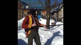 Shooting the Mk II 1888 577 450 Martini Henry with homemade foil cartridge [upl. by Hedges]