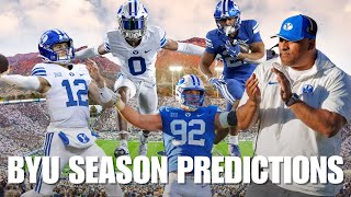 BYU Football 2024 Season Schedule Predictions  Predicting Record  Big 12 [upl. by Tyson664]