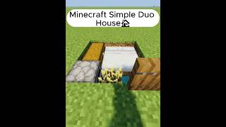 Minecraft Simple Duo House🏠shorts [upl. by Mailliwnhoj]