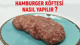 Profesyonel Hamburger Köftesi Tarifi  Evde Hamburger Köftesi Nasıl Yapılır [upl. by Dnaltruoc145]