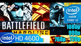 Battlefield Hardline Campaign  i5 4590  8GB RAM  HD 4600  1080p  900p  768p  720p [upl. by Olegna790]