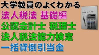 法人税法の概要を基礎から勉強しよう！一括貸倒引当金 【公認会計士、税理士、法人税法能力検定】一括貸倒引当金について基礎から分かりやすく説明します！ [upl. by Steinberg92]