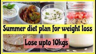 Summer diet plan for weight loss  Lose 10kgs fast  Summer weight loss diet Azra Khan Fitness [upl. by Ayeka270]