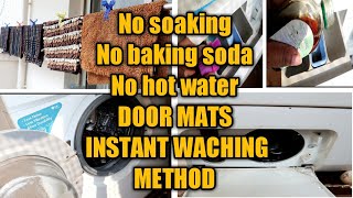 How to wash Door Mats quickly in washing Machine  Instant Washing Method  Door Mats Washing idea [upl. by Etem]