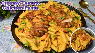 Creamy Tomato Pasta RecipeCreamy Tomato Pasta SauceCreamy Tomato Pasta With ChickenBy Food Mania [upl. by Agn]