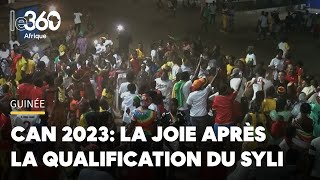 CAN 2023 liesse à Conakry après la qualification du Syli national en quart de finale [upl. by Anelleh612]