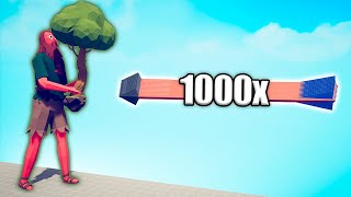 TREE GIANT vs 1000x OVERPOWERED UNITS  TABS  Totally Accurate Battle Simulator 2024 [upl. by Navlys]