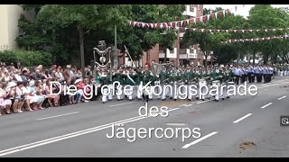 Schützenfest auf der NeusserFurth Mai 2024 Die große Königsparade des Jägercorps [upl. by Allimac]