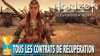 TOUS LES CONTRATS DE RÉCUPÉRATION X4  LÉGENDAIRE ARTIFICIÈRE OSERAM  HORIZON FORBIDDEN WEST [upl. by Redliw347]