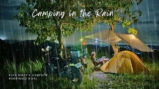 Camping in the Rain  Motocamping in Rizal  Sounds of Nature  ASMR [upl. by Olivie]