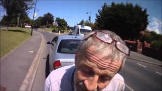 GK03ZTM  Old man chases down cyclist Road rage [upl. by Haze]