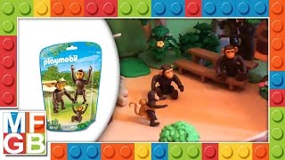 Playmobil 6650 Chimpanzee Family  Playmobil Zoo Park Safari Film  Scimpanzé Schimpansen Monkey [upl. by Nire]