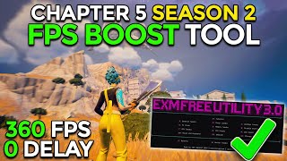 BEST Fortnite Chapter 5 SEASON 2 FPS Boost amp ZERO Delay Tool🔧 [upl. by Llerred]