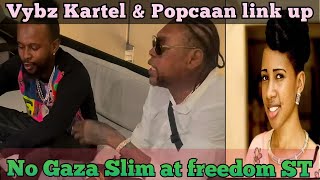 vybz kartel and popcaan link up  gaza slim name didnt call for freedom street [upl. by Nueoht]