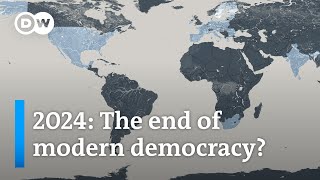 The biggest electoral year in history Will democracy survive 2024  DW News [upl. by Rap354]