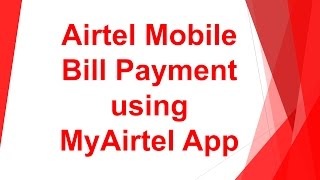 MY AIRTEL APP [upl. by Ria955]