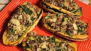 Potato and Leek Stuffed Delicata Squash [upl. by Miles579]