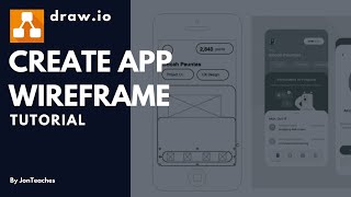 Creating App Wireframes in Drawio Diagramsnet [upl. by Oren817]