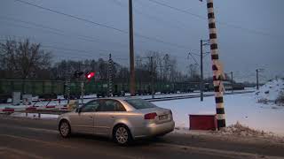 Railroad crossing in PalemonasNo longer there LithuaniaGeležinkelio pervaža PalemoneIšmontuota [upl. by Laryssa]