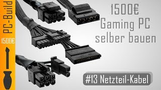 Gaming PC bauen 13  NetzteilKabel verbinden GamingPC Build German [upl. by Anait]