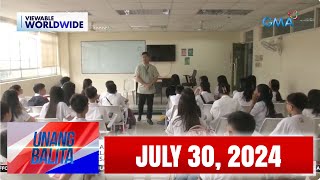 Unang Balita sa Unang Hirit JULY 30 2024 HD [upl. by Aerahs115]