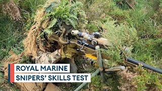 Exclusive access Royal Marines sniper trainees enter skills phase  Part two [upl. by Ahsiemat]