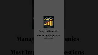 Previous Year Question Paper  Important Questions of Managerial Economics for Exams [upl. by Aceber]