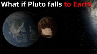 What if Pluto falls to Earth  Universe Sandbox 2 [upl. by Adriena]