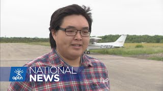 Unique aviation school based in Tyendinaga  APTN News [upl. by Niledam]