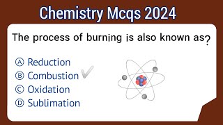 chemistry mcqs 2024  chemistry Mcqs  for competitive exams [upl. by Trahern]