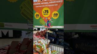 Migros mağazalarında Gıdanı Koru sloganı altında abur cuburlar indirimli satılıyor [upl. by Edny]