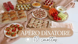 APERO DINATOIRE pour lété  10 recettes simples et délicieuses [upl. by Annaesor]