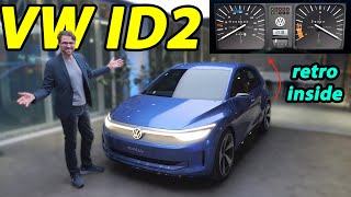 VW ID2 with interior of the next small electric Volkswagen [upl. by Eidorb205]