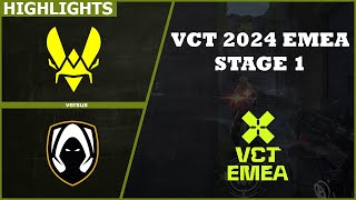 HIGHLIGHTS Vitality vs Heretic  VCT 2024 EMEA Stage 1  10 April 2024 [upl. by Idleman610]