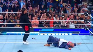 Jey Uso attacks Paul Heyman and Solo Sikoa  WWE SmackDown 7142023 [upl. by Reywas]